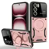 Adequado para Oppo Reno14F Capa Protetora com Janela Grande A6X Capa de Celular Multifuncional com Suporte