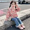 Conjunto Estilo Coreano para Meninas com Estampa Floral de Maçã Estilo Primavera/Outono 2026 Novo Moda Infantil Conjunto Elegante de Duas Peças Tendência