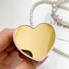 Soporte Plegable Adhesivo con Cojín de Aire para Teléfono Móvil Ins Creativo Corazón de Maquillaje Espejo de Escritorio Tableta Adecuado para Soporte Perezoso