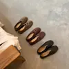 2026 Mocasines cómodos de suela plana para mujer, sin cordones, primavera y otoño, zapatos Mary Jane estilo británico, zapatos pequeños de cuero de punta redonda