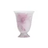 Xícara de chá de porcelana branca de alta qualidade com orquídea pintada à mão, xícara de flor de cerâmica feita à mão, xícara grande para o mestre, xícara de kung fu, xícara individual