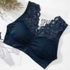 Nova Roupa Interior Esportiva Sem Costura Sexy Lace Beautiful Back Vest Push-up Bra Sem Anel de Aço Base Sling Peito Feminino Embrulho