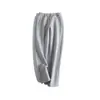 Pantalones Deportivos Casuales Sueltos Unisex de Lana de Cordero Gruesa con Forro Polar Cálido de Invierno Versátiles Cómodos Tallas Grandes