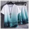 Conjunto de Ropa Deportiva de Verano para Hombre 2026: Camiseta de Manga Corta, Jersey de Baloncesto, Pantalones Cortos Casuales, Conjunto de Dos Piezas, Tendencia Estilo Coreano
