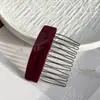 Peine de Acetato Texturizado Etiqueta Dorada Dongdaemun Coreano Peine de Moda de Gama Alta para Viajero Accesorios para el Cabello de Corona Alta Sencillos