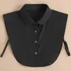 Fábrica de Cuellos Falsos para Mujer Otoño e Invierno Blanco Cuello Puntiagudo Combinación Universal Cuello de Camisa Combinación Suéter Camisa Base Interior Cuello Falso