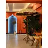 Chapéu de Palha Sintético Estilo Camping Decoração de Fazenda Adereços para Lojas de Chá com Leite Adereços para Fotografia Decoração de Varanda e Jardim Proteção Solar