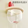 Ventosa reciclaje de residuos caja de almacenamiento de toallas faciales para baño montada en la pared toallero para lavabo de baño