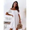 Amazon Estación Independiente Aliexpress Más Vendido Verano Espalda Descubierta Un Hombro Vestido Largo