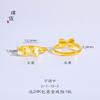 Tienda de oro con anillo de panal de oro arenado espejo CNC de alta gama escama de dragón disco anillo de amor regalo femenino