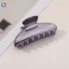 Presilha de Garra com Galvanoplastia UV Qi Yue Lingotes de Alto Padrão Presilha Grande para Cabelo para Mulheres Coque na Nuca Presilhas Tubarão Acessórios para Cabelo Atacado