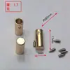 Trava de Cordão de Metal Tipo Parafuso Fivela Sino de Metal Clipe de Cordão de Moletom Fivela Acessório Pingente Fivela de Extremidade de Cintura de Calça