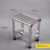Banqueta de Aço Inoxidável, Banqueta Quadrada, Banqueta para Banho no Banheiro para Idosos, Banqueta de Banheiro de Quatro Pernas para Idosos, Antiderrapante, e Mais