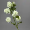 Bolas de Neve Artificiais Flor Única Haste Cruzada Adereços para Fotografia de Casamento Flor de Seda Fábrica Flor Bola de Neve Artificial Cores Múltiplas Disponíveis