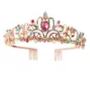 Venda quente Coroa de cabelo de noiva com Diamante de Cristal, adereço de cabeça de aniversário, acessórios de cabelo, coroa de baile, faixa de cabeça para show