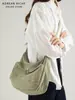 Bolsa de Nylon Estilo Artístico Nova Primavera 2026 Versão Coreana Simples Versátil Grande Capacidade Ombro Transversal