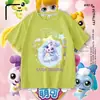 Adorable y Linda Camiseta de Manga Corta para Niñas, Top de Algodón Puro con Dibujos Animados Lindos de Starlight, Camiseta Básica Casual de Verano para Niñas Pequeñas