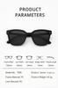 Lentes de Sol de Acetato de Inspiración Vintage: Marcos Negros de Moda Unisex