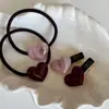 Coreia do Sul Pó de Cereja Amor Grampo de Cabelo Feminino Ácido Acético Presilha Bico de Pato Presilha Lateral para Franja Grampo de Cabelo Grampo de Cabelo Faixa de Cabelo Grampo de Cabelo Acessório de Cabeça