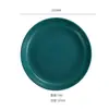 Amazon Transfronterizo Plato de Paja de Trigo para el Hogar 20cm23cm Plato Plato para Frutas Plato para Empanadillas Cantina Plástico PP