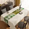 Toalha de mesa estilo retrô americano, à prova d'água e à prova de óleo, lavável, toalha de mesa retangular para jantar, luxo leve com um toque de alta qualidade, novo modelo 2025 para mesa de centro