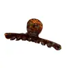 Pinza de tiburón de acetato serie marrón oscuro Maillard de alta calidad, percha de una palabra, pasador de otoño e invierno, accesorios para el cabello de la parte trasera de la cabeza femenina