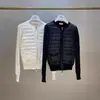 M Mengjia Suéter Ligero de Punto Redondo para Mujer Chaqueta Corta de Plumas Empalmada S 90% Pluma de Pato Blanco Chaqueta Casual Ajustada