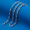 S925 prata esterlina vintage velha corrente solta semi-acabada cadeia cadeia estendida mais longa cadeia diy pulseira colar