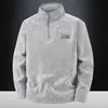 Nuevo Sudadera de Invierno Otoño 2026 para Hombre, Media Cremallera, Cuello Alto, Protección contra el Frío, Cálida