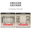 Gabinete de Baño de Madera Maciza Almacenamiento Robot Aspirador Combinación de Gabinete con Lavabo Espejo Feng Shui Gabinete de Baño Lavabo Integrado Cerámico