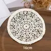 Hilo de Algodón Tejido Retro Espesado Encaje Hueco Mantel de Café Parche de Tela DIY Ropa Hecha a Mano Bolsillo Falso Posavasos Europeos