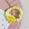 Fofo Flor de Cerejeira Leite Círculo Intestino Delgado Alta Elasticidade Doce Elástico de Cabelo Corda de Cabelo Cor Acessórios de Cabelo para Meninas Anel de Cabelo para Meninas Versátil