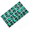 Hebilla plana rectangular de diamante de vidrio cosida a mano, diamante cosido a mano, vestido DIY, accesorios para vestido de novia