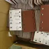 Fábrica de Origem 80*133mm 8 Furos Quadrado Flocado Areia Vermelha Força de Corte Forte Esmerilhamento e Polimento Conjunto Mais Vendido