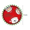 Tengshuo Pratos de Jantar de Papel de Natal de 9 polegadas Conjunto Descartável de Louças Suprimentos para Festa Biodegradável Grau Alimentício