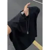 Camiseta sin mangas de patchwork deconstruido estilo americano transfronteriza de verano, top deportivo de malla de seda helada de secado rápido para fitness para hombres