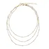 Nuevo Collar con Forma de Cruz Transfronterizo de Amazon, Moderno Estilo Europeo y Americano, Cadena para Clavícula de Mujer Apilable, Adecuado para Vestidos de Fiesta