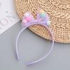 Tiara Infantil Estilo Princesa Coreano com Lindo Laço de Tule e Fivela de Cabeça Dentada Tiara para Menina Acessórios de Cabelo para Menina