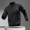 Chaqueta Cortavientos para Ciclismo Hombres Montaña Carretera Ropa de Ciclismo Holgada Manga Larga Primavera Cortavientos Secado Rápido Ropa Equipo
