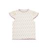 Camiseta Floral Estampada Integral Wulibuyi para Meninas, Slim Fit, Fofa e Adorável, Leve e Respirável, Design Color-Block para o Verão
