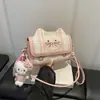 Bolsa de ombro super popular e fofa de gatinho para mulheres, nova bolsa de ombro e transversal casual 2026, pequena bolsa de mão para sair e trabalhar