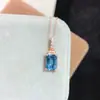 Pingente Puro de Topázio Azul Natural de Londres! Cor Azul Londres Super Profundo, Qualidade em Todo o Corpo e Cor Super Vibrante