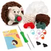 Paquete de Materiales para Crochet de Lana Set Muñeca de Peluche de Tejido Muñeca Tejida Muñeca de Ganchillo Tejido DIY
