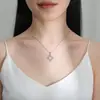 Collar Transfronterizo Nuevo Ópalo Celta, Lujo Ligero Nicho Diseño de Alta Gama, Cadena de Clavícula Elegante y Popular