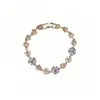 Pulsera de Flor Deslumbrante de Alta Gama para Primavera y Verano Inspirada en la Dopamina Exquisita Lujo con Incrustaciones de Diamantes Accesorio Joyería
