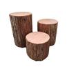 Toco de árbol artificial tocón de madera tronco falso tocón redondo muelle de madera valla valla centro comercial tienda de ropa restaurante ventana accesorios florales
