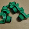 4 pontos plástico fio exterior plugue ppr plástico dente exterior plástico plugue tubo plugue encanamento acessórios com anel de borracha frete grátis