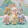 Colgante de Llavero de Peluche Original Wendy Rabbit Estilo Chino Nuevo 4 pulgadas Colgante de Bolsa de Conejito Pequeño Cosplay Estilo Antiguo