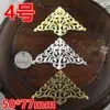 Adornos metálicos con forma de luna, largos, triangulares y con borde festoneado para accesorios de cabello DIY, tocados de novia y sombreros de disfraces tradicionales