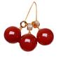 Colgante de Ágata Roja Natural, Colgante de Cuenta Redonda de Ágata Roja del Sur Helada, Color Rojo Rico, Artículo Popular para Transmisión en Vivo, Venta al por Mayor de Fábrica